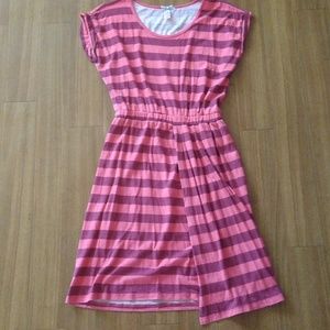 Pink striped dress